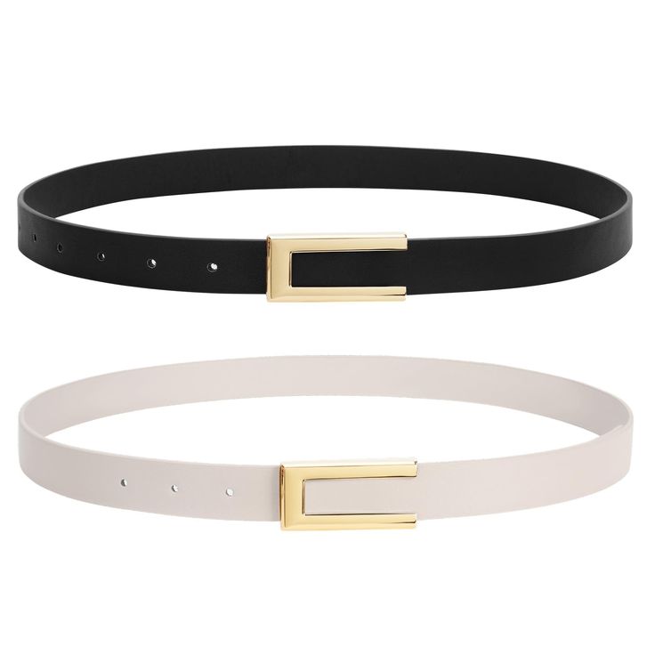 PRICES MAY VARY. Genuine Leather Belt：This women skinny Leather belt is made of high quality leather.It is soft and smooth,very comfortable and natural,complemented with an shiny gold-tone buckle which can elevate your everyday outfit more than just hold up your pants. Size Choice：S: Fit Waist 26"-30"; M: Fit Waist 31"-34"; L: Fit Waist 35"-38"; XL: Fit Waist 39"-42". Width:1". Can be trimmed with the punch tool included. If the belt is large for you, you can cut off excess length without damage Belts For Dresses, Nice Belts, Womens Leather Belt, Waist Belts, Women Belt, Branded Belts, Jean Belts, Faux Leather Belts, Brown Belt