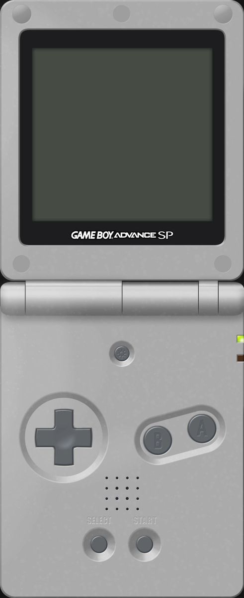 an old style game boy advance with buttons and buttons on the front side, as well as