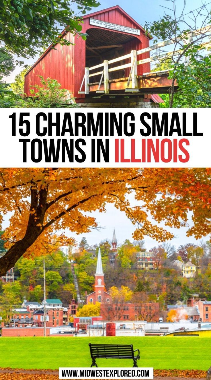 15 Charming Small Towns in Illinois 50 States Travel, Ohio Vacations, Joliet Illinois, Illinois Travel, Peoria Illinois, North America Travel Destinations, Usa Destinations, Ohio Travel, Midwest Travel