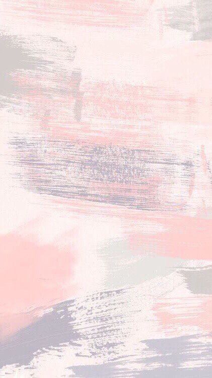 an abstract painting with pastel colors and brush strokes in pink, blue, grey and white