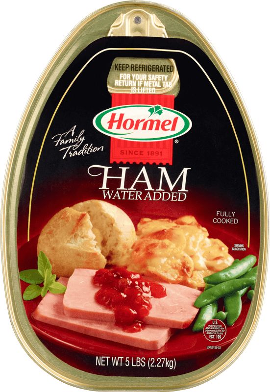 ham with water added in tomato sauce