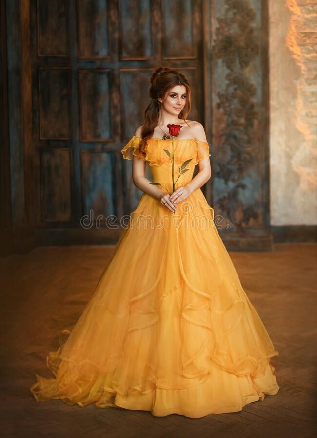 Belle Prom Dress, Yellow Ballgown, Belles Dress, Flower Red Rose, Beauty And The Beast Dress, Princess Belle Dress, Belle Gown, Beauty And Beast Wedding, Belle Dresses