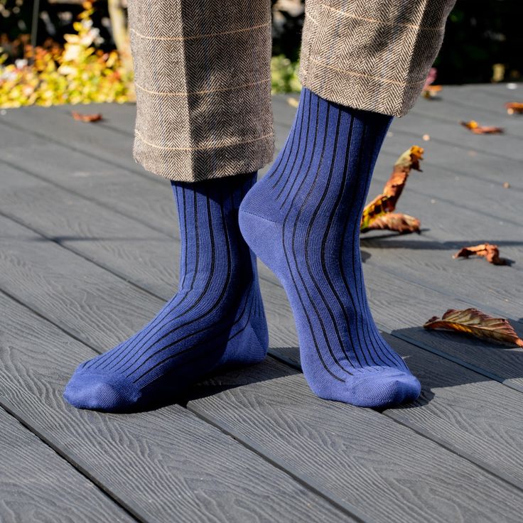 Prepare yourself for unparalleled comfort and style with our men's luxury Azure 3-Pack Essential ribbed socks. This collection of sumptuously soft socks features three elegant shades of blue—navy, royal, and light blue—introducing a subtle sophistication to your everyday wardrobe and elevating any outfit with a polished appearance. MATERIAL: 78% Supima Cotton, 20% Polyamide, 2% Spandex. CARE: Wash inside out, with similar colours and at 30 degrees. Orange Socks, Purple Socks, Yellow Socks, Ribbed Socks, Soft Socks, Green Socks, Blue Socks, Stocking Fillers For Her, Soft Sock