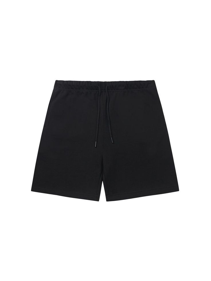 Composition : Cotton 100%Country of Origin : China Black Cotton Shorts With Relaxed Fit, Black Cotton Relaxed Fit Shorts, Black Relaxed Fit Cotton Athletic Shorts, Black Relaxed Fit Cotton Shorts, Black Relaxed Fit Shorts For Loungewear, Black Bottoms With Relaxed Fit And Straight Hem, Black Bottoms With Straight Hem For Summer, Black Casual Athletic Shorts, Black Relaxed Fit Athletic Shorts For Streetwear