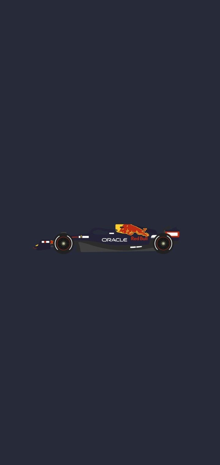 a red bull racing car in the dark