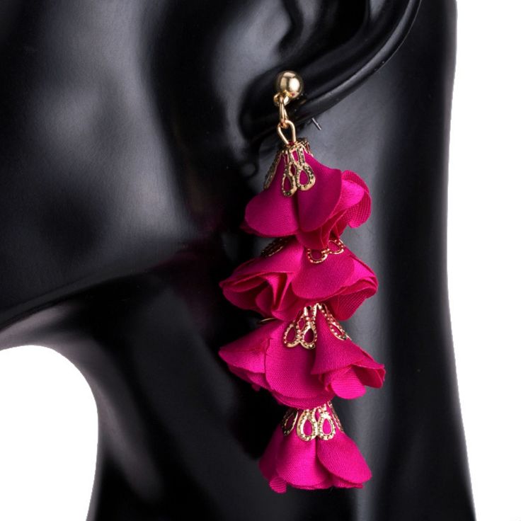 Magenta Petal Statement Trendy Drop Earrings Be The Center Of Attention With The Isabella Earrings. These Earrings Will Add Personality And Class To Any Outfit. Length: 7.5 Cm Colors: Magenta + Gold Comes New In Packaging. Other Listings: Jewelry Necklace Belt Sunglasses Watch Brooch Satchel Wallet Handbag Scarf Dress Jeans Accessories Backpack Pants Shoes Sandals Wedges Tote Joggers Leggings Shirt Camisole Top Halter Shorts Skirt Bikini Nike Adidas Victoria’s Secret Pink Anthropologie Bras Pink Flower Earrings For Evening, Party Flower Dangle Earrings For Pierced Ears, Party Flower Dangle Earrings, Elegant Purple Flower Earrings For Party, Pink Flower-shaped Evening Jewelry, Pink Elegant Flower Earrings For Evening, Elegant Pink Flower Earrings For Parties, Elegant Pink Flower Earrings For Evening, Pink Dangle Flower Earrings For Party