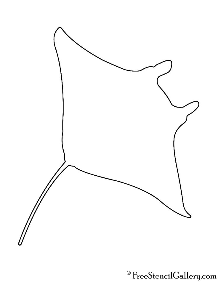 a black and white drawing of a manta ray