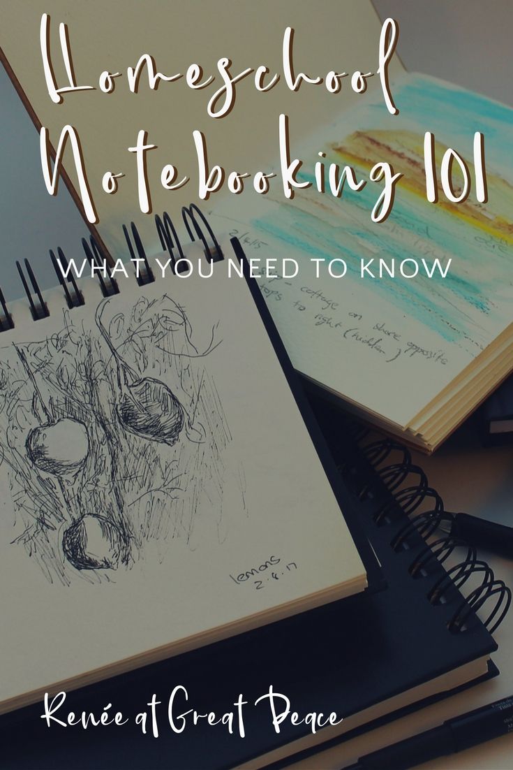 notebooks and pens with the words homeschool notebooking 101 what you need to know