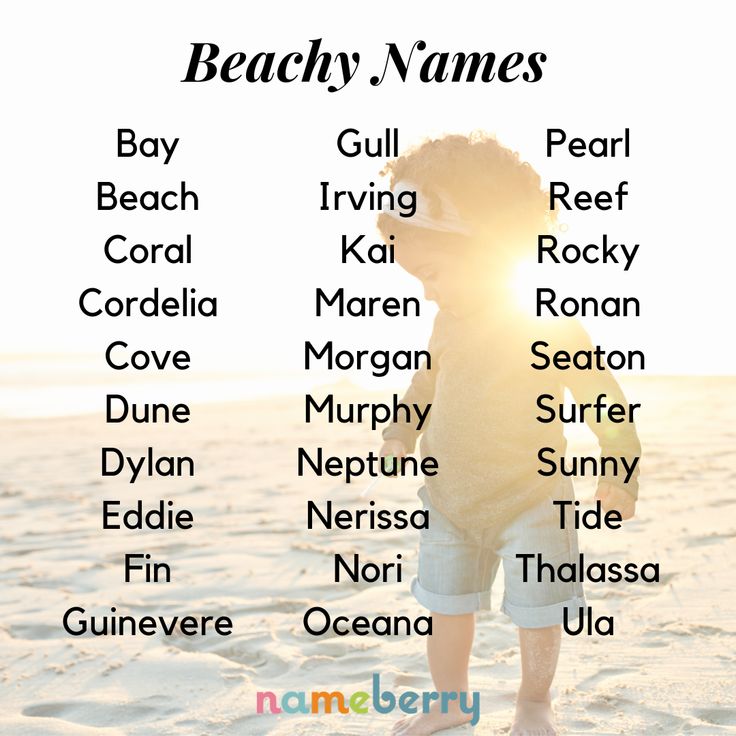 a boy standing on top of a sandy beach next to the ocean with names in front of him