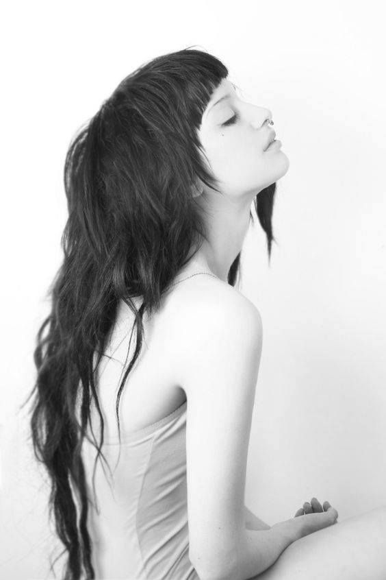 Short Bangs, Scene Hair, Long Black Hair, Hair Reference, Hair Envy, Grunge Hair, Dream Hair, Hair Dos, Hairstyles With Bangs