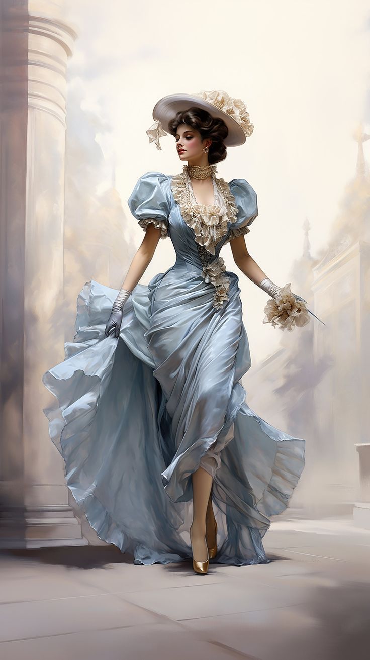 Victorian Woman Aesthetic, Victorian Fashion Women, Victorian Era Dresses, Victorian Fashion Dresses, Victorian Portraits, Victorian Paintings, Female Art Painting, Victorian Lady, Victorian Women