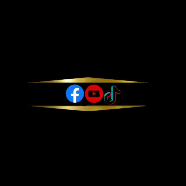 the logo for facebook is shown on a black background with gold and red letters that read fb