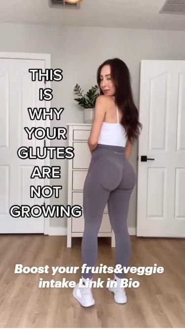 a woman in tights and leggings standing on a hard wood floor with the words, this is why your glites are not growing