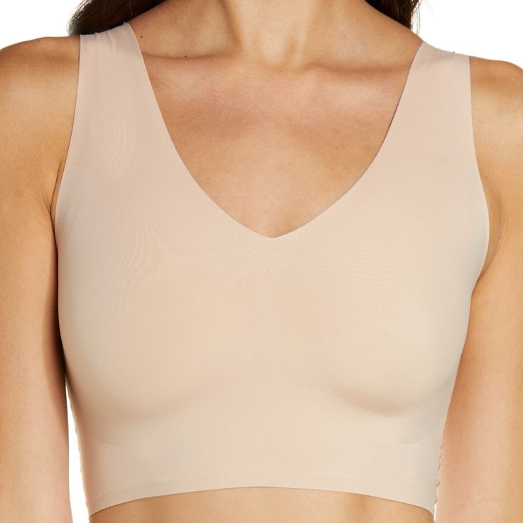 New Without Tags!! This Wireless Bralette Offers Support Without Elastic Or Bulky Seams For A Light, Barely There Feel And Smooth Fit That Disappears Underneath Clothing. Slips On Over Head V-Neck And Back Removable Soft Cups 77% Nylon, 23% Elastane Hand Wash, Line Dry Imported S=32 C-D & 34 A-B #103 Soft Cup, Women's Intimates, Bralette, Hand Wash, V Neck, Elastic, Bra, Cream, Tags