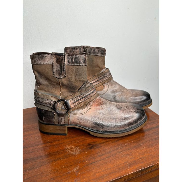 Roan Nwt Men's Colton Ii Canvas Leather Combat Boots Size 9 Distressed Outdoor Ankle Boots Zip Closure Distressed Leather Boots Textile Upper Tpr Sole Low Heel Casual, Travel, Summer, Spring, Fall, Winter, Nature, Outdoor, Travel, Places, Hiking, Walking, Chore, Utility, Camping, Walking, Sporty, Off Grid, Harness, Biker, Bikercore Distressed Leather Boots, Ugg Boots Classic Short, Rocky Boots, Leather Hiking Boots, Leather Combat Boots, Leather Chukka Boots, Leather Boots Heels, Winter Nature, Suede Chelsea Boots