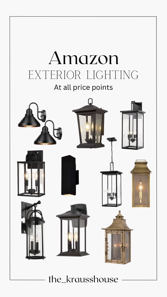 an advertisement for the new amazon lighting store, which is open to all kinds of outdoor lights