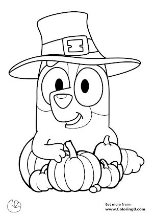 a cartoon pumpkin wearing a pilgrim hat