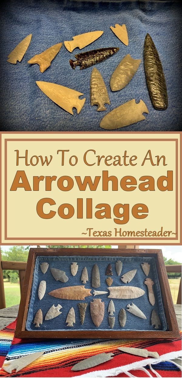 how to create an arrowhead collage from texas homeschooler - click here