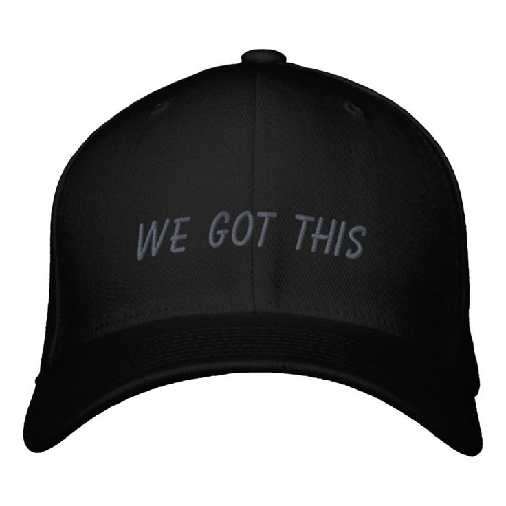 We Got This | Inspirational Quote in Black Embroidered Baseball Cap Simple Inspirational Quotes, Trendy Caps, Modern Lettering, Boss Gift, Wool Caps, Baseball Trucker Hat, Embroidered Baseball, Fishing Hat, Embroidered Baseball Caps