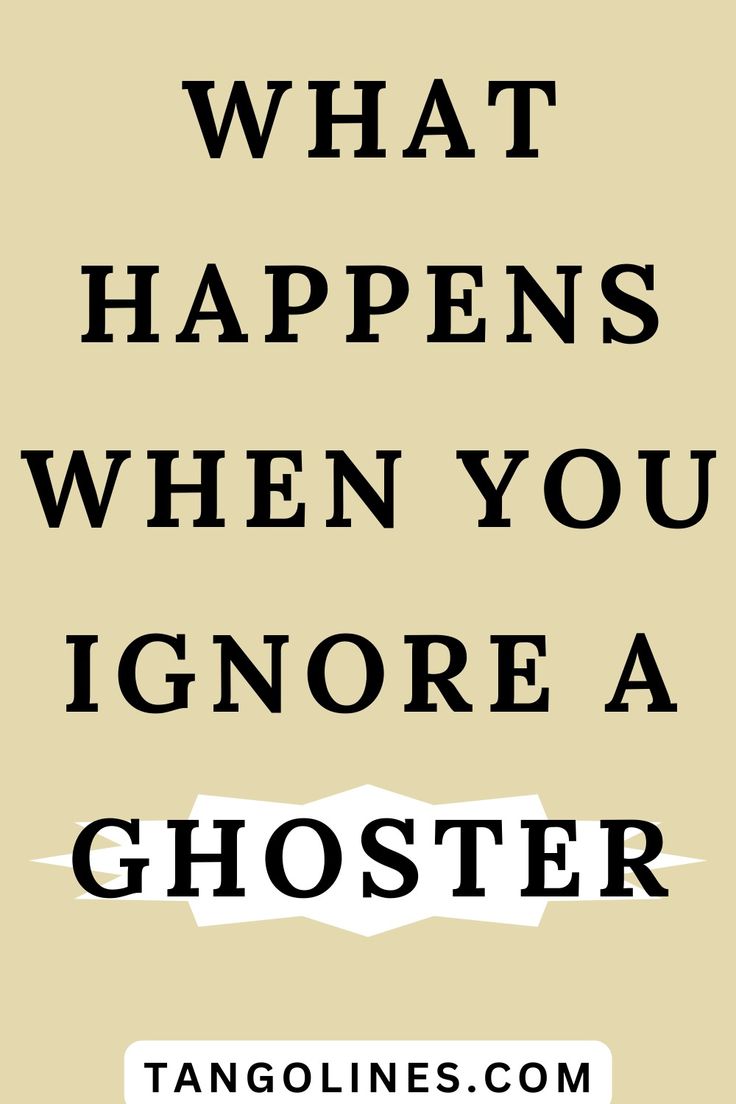 a quote that says, what happens when you ignore a ghost? with an image of a