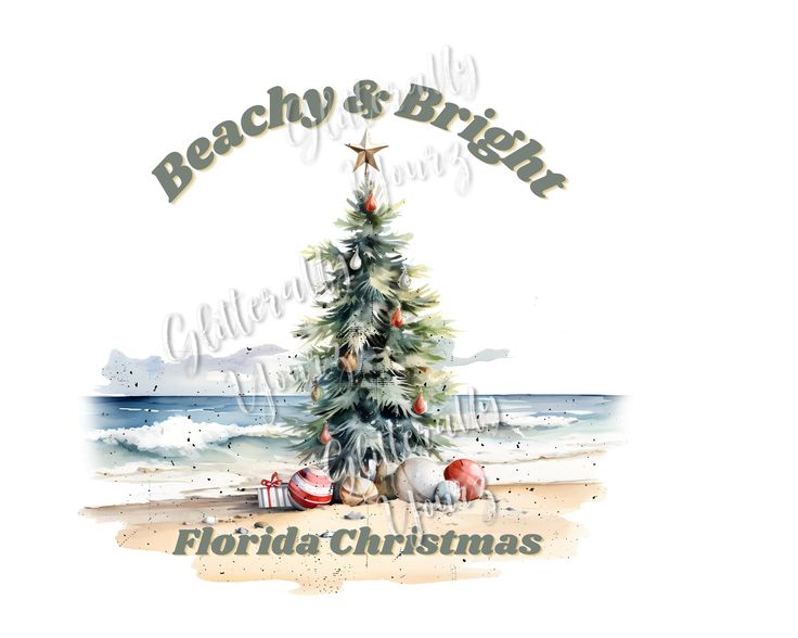 the beachy and bright florida christmas tree