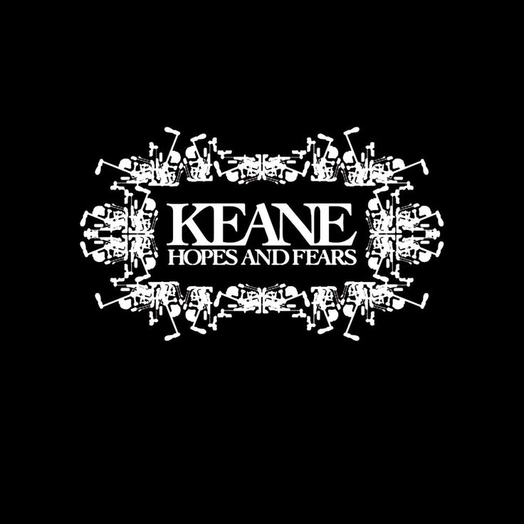 keane hopsand park logo on a black background with white letters and people around it