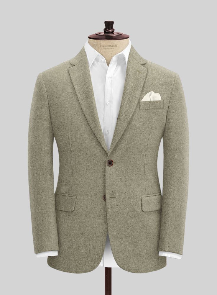 Elevate your urban wardrobe with our Naples Greige Tweed Jacket- a functional and stylish addition to your collection. Meticulously crafted from pure wool, it features a mixture of striking gray-beige hues that are perfect for flaunting your classy style at any premium occasion, whether it be a cocktail party or a black-tie event. Upgrade your wardrobe with this trendy, timeless jacket that will never go out of fashion. 
  Look Includes    Naples Greige Tweed Fabric  Two Button Jacket Style  Not Wool Herringbone Tweed Jacket For Business Casual, Wool Tweed Jacket With Herringbone Pattern For Business Casual, Tailored Wool Tweed Jacket, Business Casual Tweed Blazer With Suit Collar, Timeless Tweed Blazer For Business Casual, Elegant Tweed Sport Coat For Business Casual, Beige Notch Lapel Tweed Jacket For Business, Tailored Wool Tweed Jacket With Welt Pockets, Tailored Wool Tweed Jacket For Business Casual