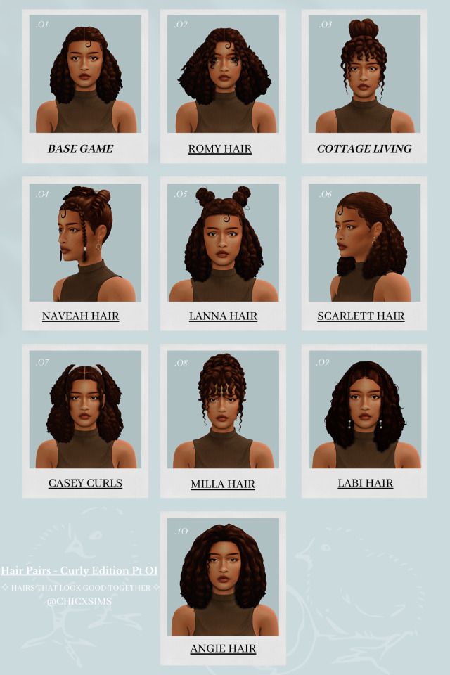 the different types of hair for females