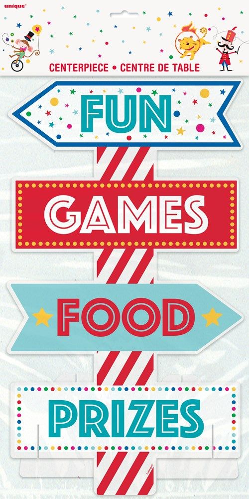 an advertisement for fun games and food prizes