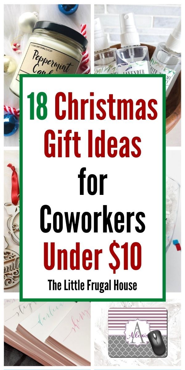 christmas gift ideas for coworkers under $ 10 the little frugal house