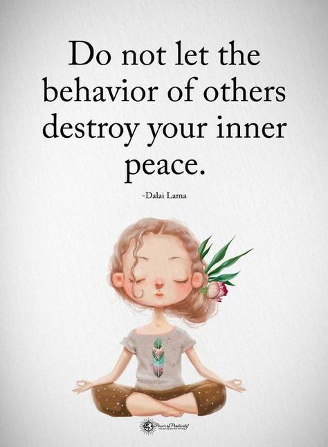 Do not let the behavior of other destroy your inner peace. 31 positive affirmations to create more success #inspirationalquotes Food For Thought, Just For Me, Inner Peace, A Quote, Positive Affirmations, Life Lessons, Favorite Quotes, Wise Words, Quotes To Live By