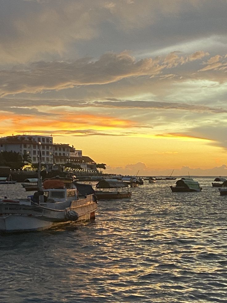 #zanzibar #sunset #stonetown #tanzania #sun #sunny #beach #boat #summer #sunset Aesthetic Africa, Zanzibar Aesthetic, Sea Aesthetic, Stone Town, Sunset Sea, Urban Architecture, East Africa, Summer Sun, Tanzania