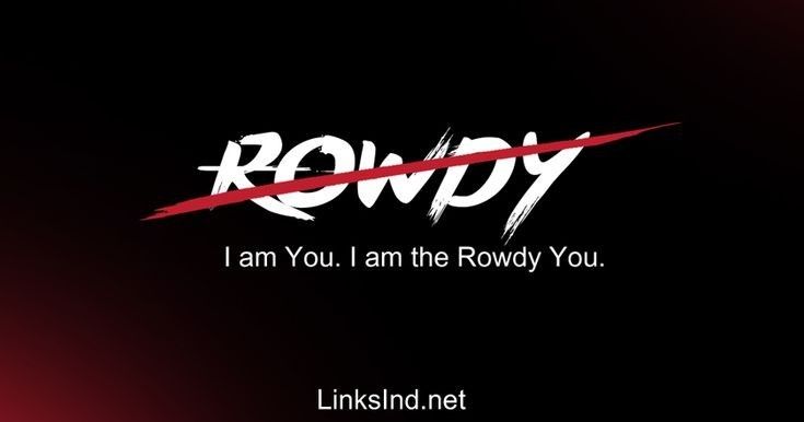 a red and black background with the words rowy on it