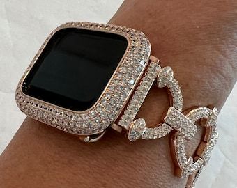 Apple Watch Band Women, Apple Watch Bands Women, Apple Band, Invisible Bra, Bracelet Apple Watch, Custom Candy, Ceramic Watch, Apple Watch Case, Rose Gold Crystal