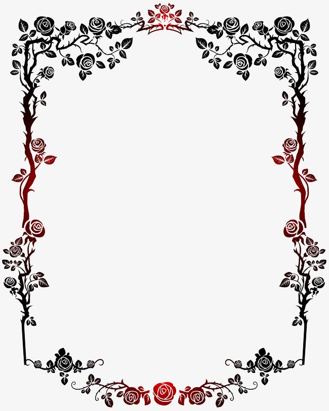 an ornate frame with roses on it