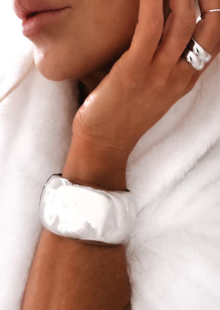 pebby forevee Bracelet Silver JUANITA STATEMENT CUFF BRACELET Trendy Adjustable Chunky Jewelry, Trendy Chunky Adjustable Jewelry, Statement Cuff Bracelet, Make An Impact, Bold Jewelry, Bracelet Crafts, Silver Cuff Bracelet, Cuff Bracelet, Statement Pieces