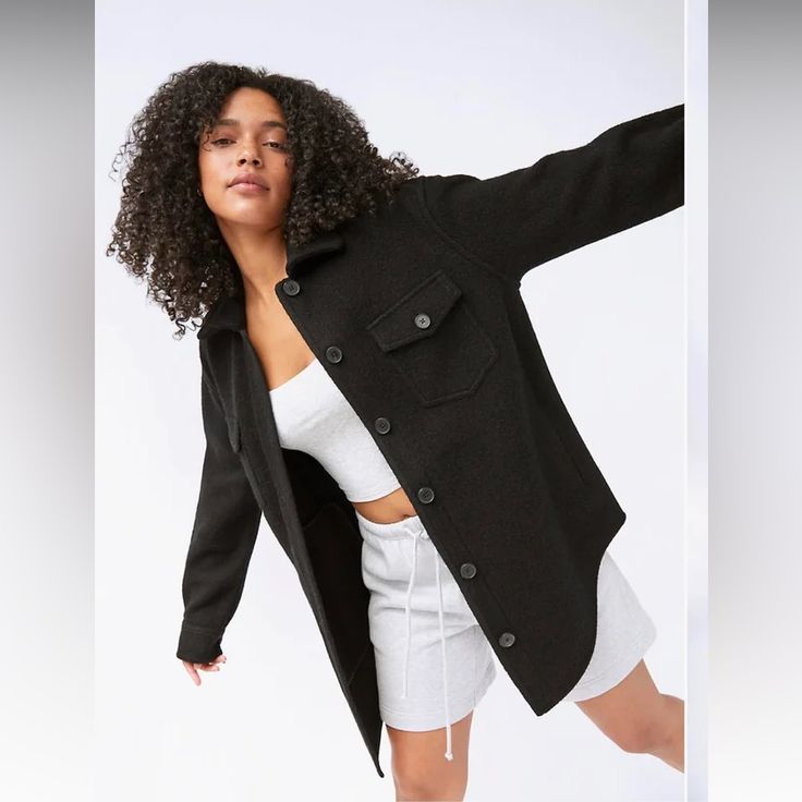 Reposhing This Item I Purchased From @Laurenrosebaer. Loved It, But Ready To Rotate For Something New. Questions? Leave A Comment Below! Ganna Shirt Jacket, Ganna Jacket, Wool Shacket, Aritzia Jacket, Wool Shirt, Thick Sweaters, Inside Outside, Cool Jackets, Outdoor Style