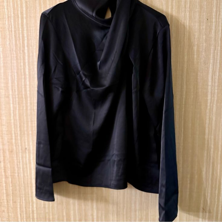 Brand New With Tags, Never Worn! Size Large. H&m Winter Workwear Tops, Chic Black H&m Blouse, Elegant Black Tops By H&m, Elegant Formal H&m Tops, H&m Tops For Workwear In Fall, H&m Fall Office Tops, H&m Tops For Workwear Fall Season, Chic Formal Tops From H&m, Elegant H&m Tops For Fall