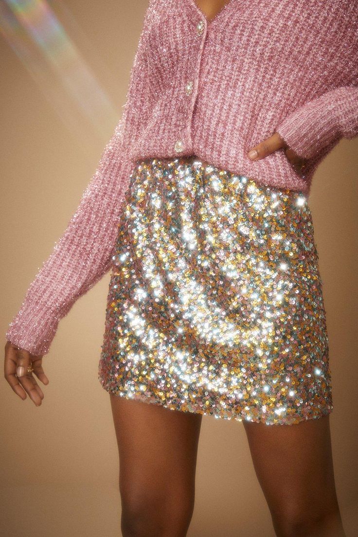 Petite Sequin Mini Skirt Mini Skirt Boots, Sequins Mini Skirt, Skirt Boots, Brown Mini Skirt, Sequin Mini Skirt, Skirts With Boots, Oasis Fashion, Sequin Mini Skirts, Sequin Mini