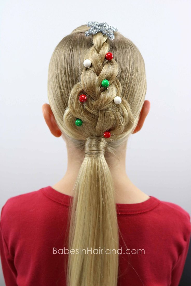 For an easy Christmas hairstyle, try this cute Christmas Tree Braid from BabesInHairland.com | hair | braids | hairstyle | easy hairstyle | Xmas Hairstyles, Tree Braid, Christmas Hairstyle, Hairstyle Easy, Tree Braids, Pull Through Braid, Cool Braid Hairstyles, Easy Hairstyle, Cute Christmas Tree