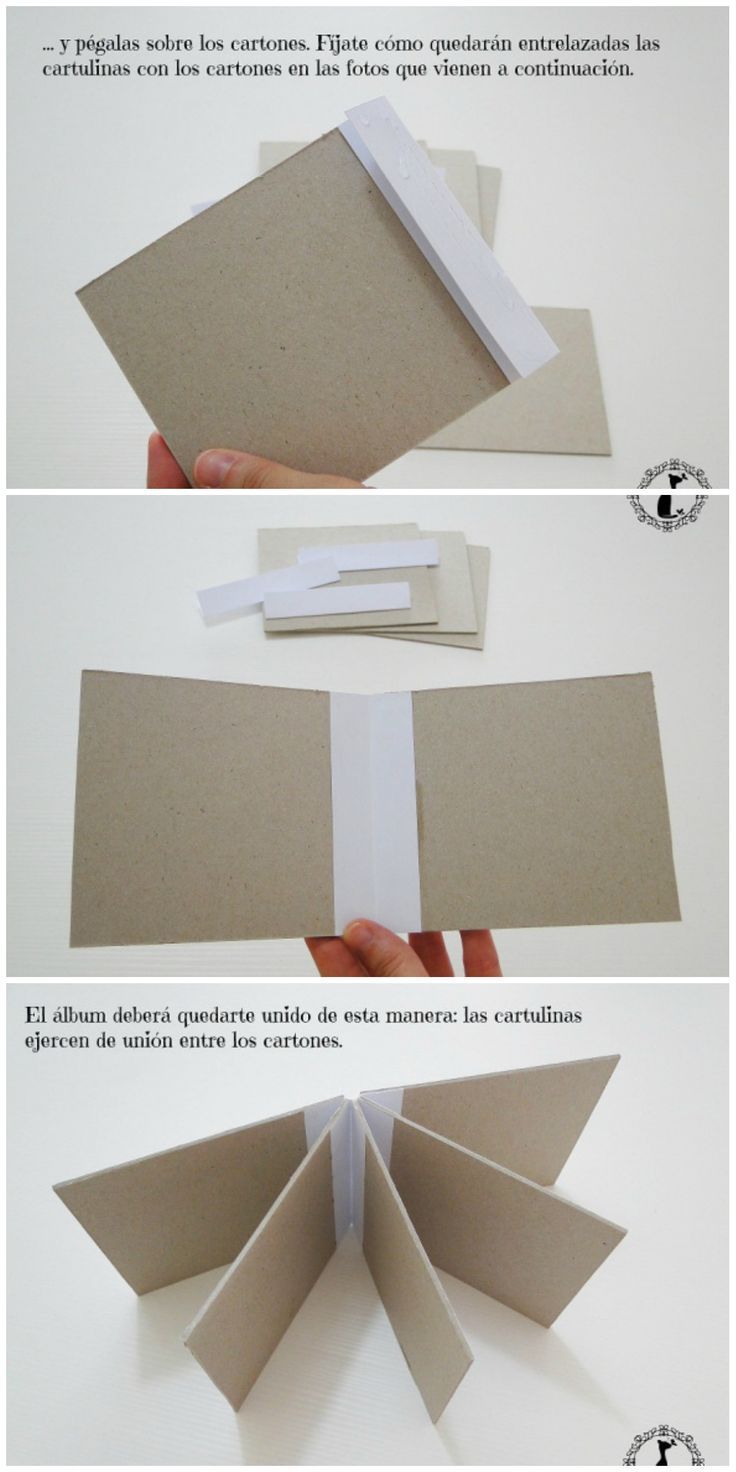 instructions to make an origami box out of cardboard and some white paper on top