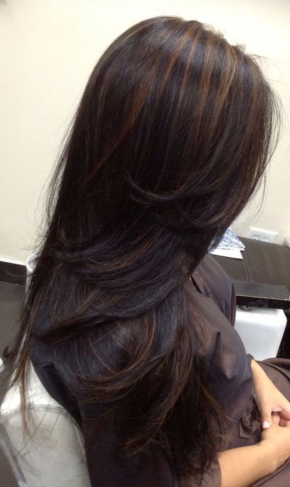 Indian Hair Highlights, Curly Indian Hair, Indian Hair Color, Highlight Ideas, Highlights Ideas, Black Brown Hair, Highlight Color, Long Indian Hair, Black Hair With Highlights