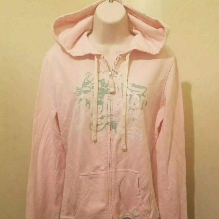 New Without Tag! Women Pink/Green True Religion Hoodie Jacket In A Size Medium Spring Pink Sweatshirt With Adjustable Hood, Pink Spring Sweatshirt With Adjustable Hood, Pink Adjustable Hood Sweatshirt For Spring, Pink Casual Sports Hoodie, Pink Hooded Jacket With Adjustable Hood For Streetwear, Pink Athleisure Hooded Jacket With Drawstring, Pink Athleisure Hoodie With Adjustable Hood, Pink Cotton Sweatshirt With Adjustable Hood, Pink Sports Hoodie Outerwear