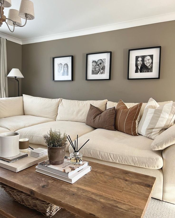 the living room is clean and ready for us to use in its new owner's home