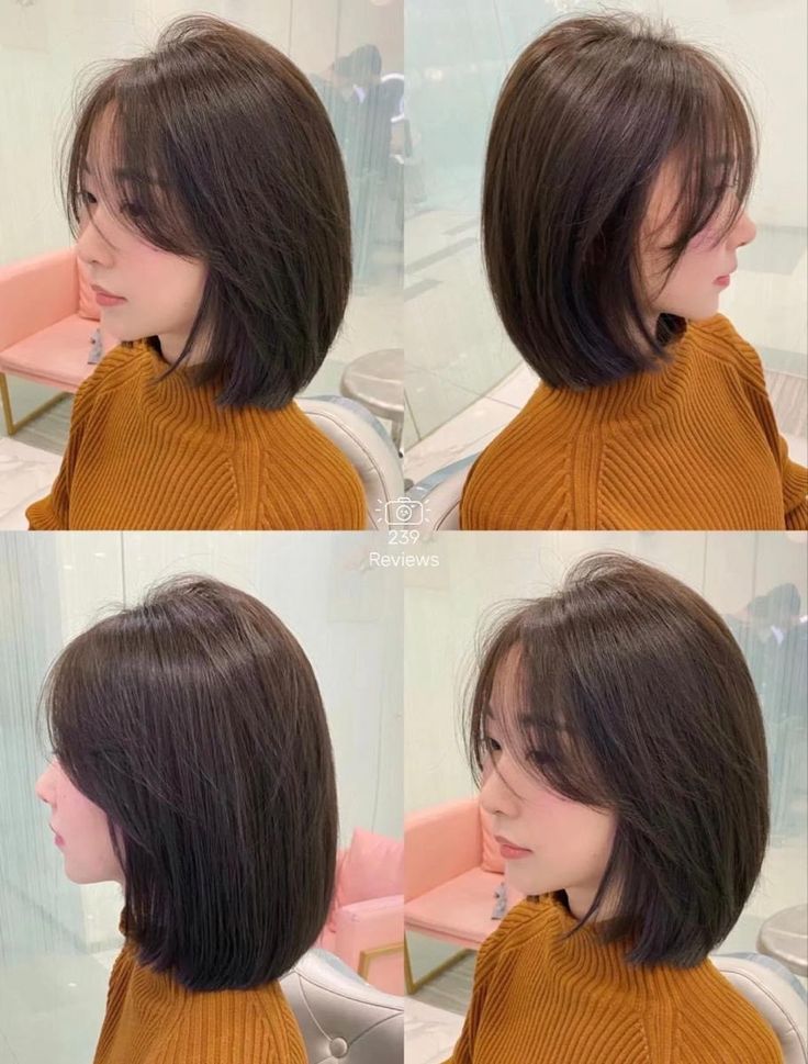 Short Hair Korean Style Bob, Short Hair Cuts For Round Faces Straight, Korean Short Hair For Oval Face, Korean Haircut Short Round Faces, Oval Haircut Short, Korean Long Bob, Short Haircut Ideas For Round Face, Short Hair Ideas For Round Faces, Korea Short Hair