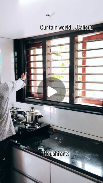 a man standing in front of a kitchen window with words describing the different parts of cooking