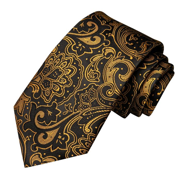 Crafted from high-quality materials, this tie set features a classic paisley pattern in luxurious shades of gold and black. The tie is made with a durable and smooth fabric that drapes elegantly, while the matching pocket square adds a finishing touch to any formal outfit. Perfect for weddings, business meetings, or any special occasion, this tie set is a versatile and stylish addition to any wardrobe. With its timeless design and premium quality, it makes a great gift for the fashion-conscious Prom Gift, Luxury Ties, Gold Tie, Tie For Men, Tie Gifts, Cufflink Set, Christmas Bracelet, Shades Of Gold, Floral Fashion