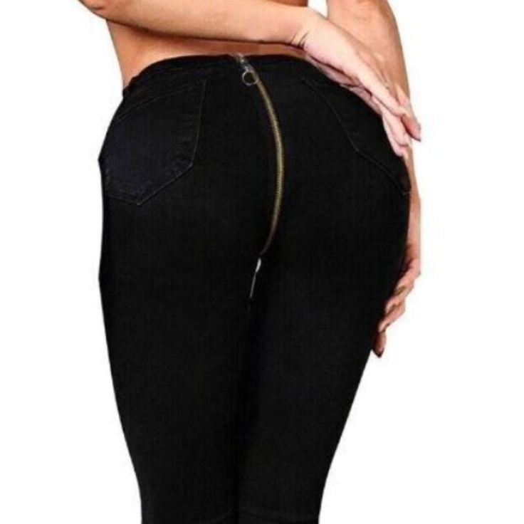 Women Sexy Back Zip Pants Pencil Stretch Skinny Slim Pants Size Medium Brand: Babyboo Approximate Measurements: Waist: 12.5 (Plus Elastic Waistband) Rise: 13 Inches (Above The Waist) Inseam: 30 Inches Leg Opening: 6 Inches Great For Clubbing With Stiletos Or Stiletto Boots!!!!!! Slim Stretch Pants, Trendy Fitted Slim Pants, Fitted Mid-rise Bottoms With Zip Fly, Fitted High Rise Bottoms With Zipper Closure, Black Slim Stretch Bottoms, High Rise Non-stretch Bottoms With Zipper Closure, High Rise Fitted Jeggings With Zipper Closure, Fitted High-rise Jeggings With Zipper Closure, Edgy Stretch Pants With Zipper Closure