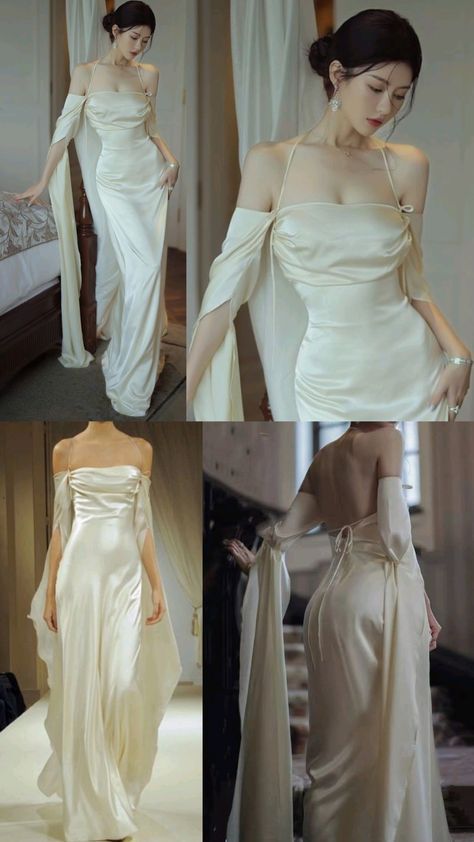 Chinese Fancy Dress, Gowns Dresses Elegant, Pretty Wedding Dresses, Fashion Top Outfits, Fashion Drawing Dresses, Off White Dresses, Women Bodycon Dress, Dream Wedding Ideas Dresses, Woman Suit Fashion