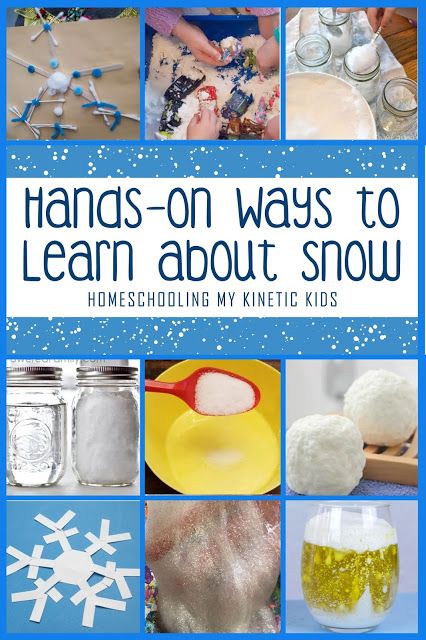 hands - on ways to learn about snow